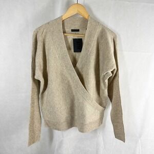 ATM Anthony Thomas Melillo Faux Wrap V neck Sweater Size Small